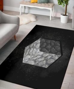 Minecraft cobblestone rug