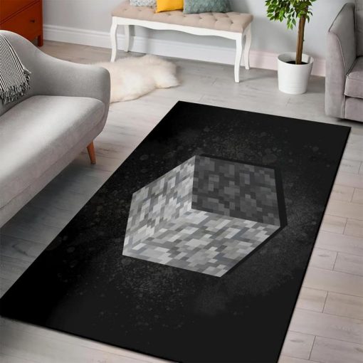 Minecraft cobblestone rug