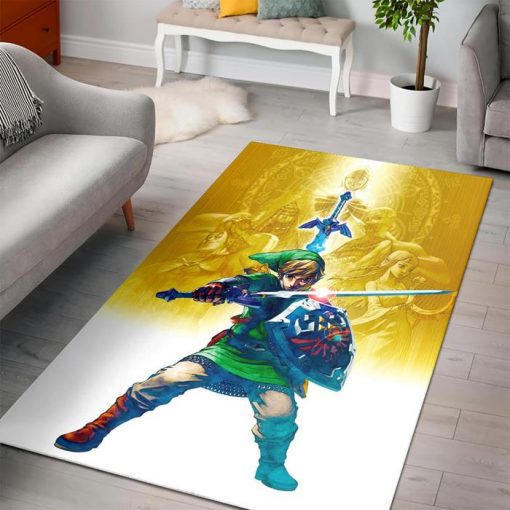 Legend Zelda Breath Link Rug - Custom Size And Printing