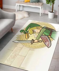 Legend Of Zelda Minish Cap Rug - Custom Size And Printing