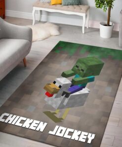 Minecraft Chicken Rug - Custom Size And Printing