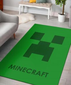 Minecraft Creeper Rug - Custom Size And Printing