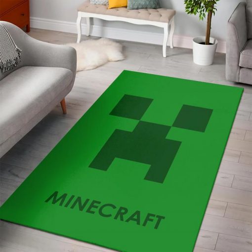 Minecraft Creeper Rug - Custom Size And Printing