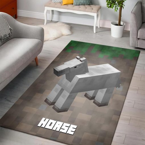 Minecraft Horse Rug - Custom Size And Printing