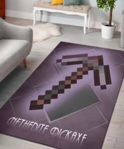 Minecraft Netherite Sword Rug - Custom Size And Printing