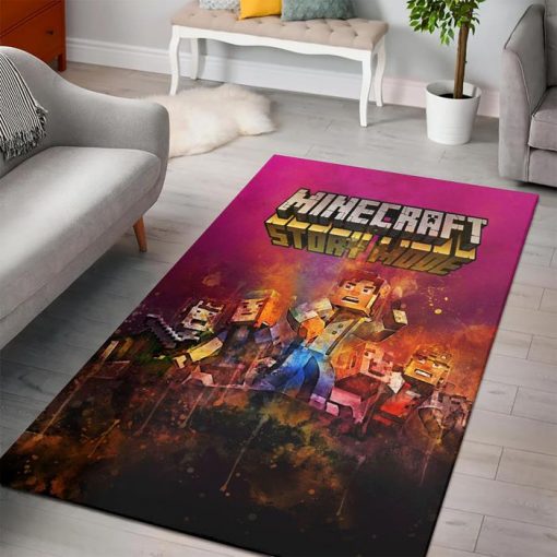 Minecraft Painting Rug - Custom Size And Printing