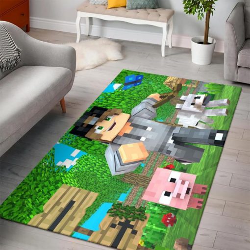 Minecraft Survival Rug - Custom Size And Printing
