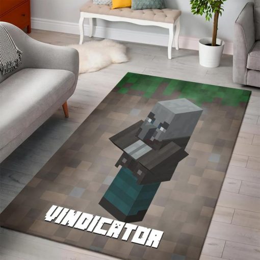 Minecraft Vindicator Rug - Custom Size And Printing
