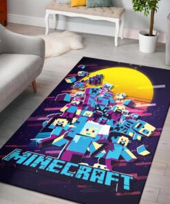 Minecraft Retro Rug - Custom Size And Printing