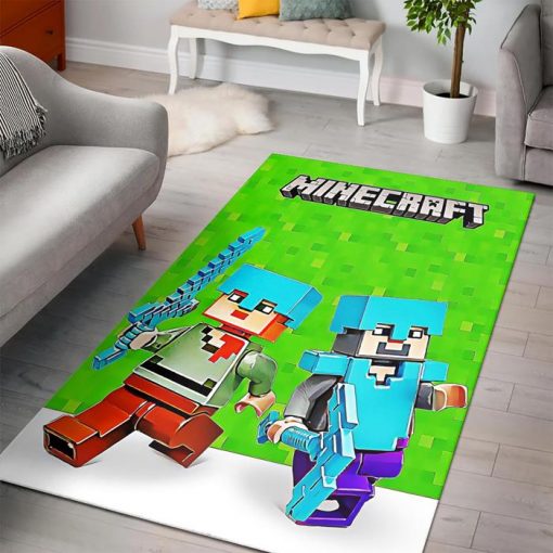 Minecraft Bedroom Rug - Custom Size And Printing