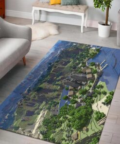 Minecraft Nature Rug - Custom Size And Printing