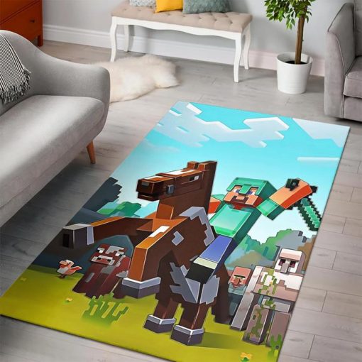Minecraft Bear Rug - Custom Size And Printing