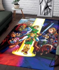 Legend Zelda Breath Link Rug - Custom Size And Printing