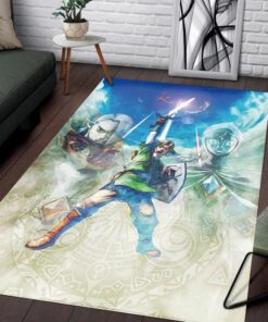 Legend Zelda Skyward Sword Rug - Custom Size And Printing