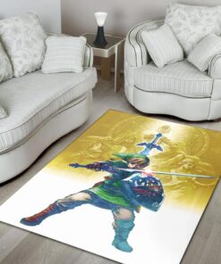 Legend Zelda Skyward Sword Rug - Custom Size And Printing