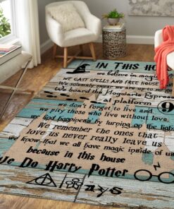 Harry Potter Quotes Area Rug