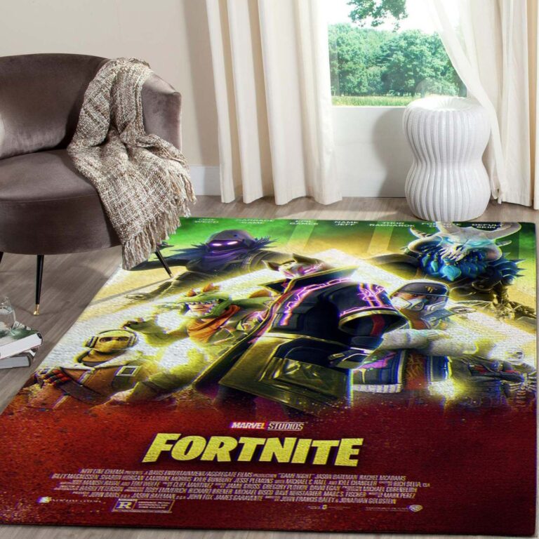 Fortnite Logo Rug – Custom Size And Printing - Peto Rugs