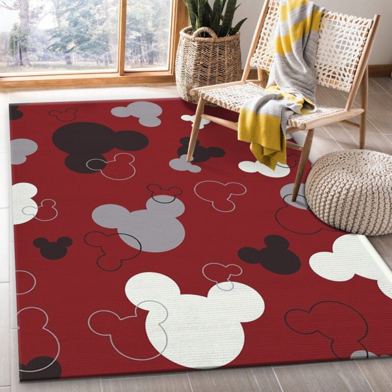 Mickey Mouse Head Rug – Custom Size And Printing