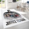 Justice League Characters In Mist Rug