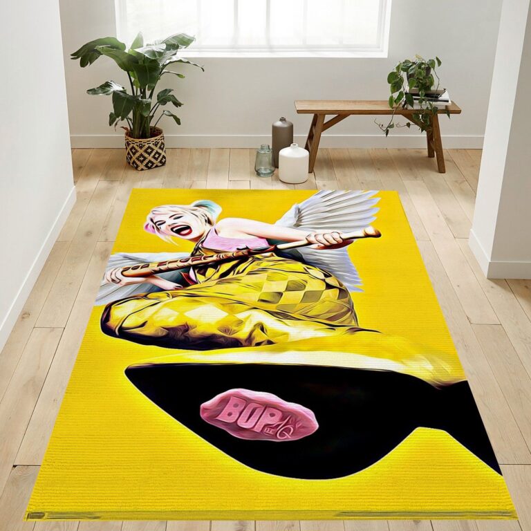 Harley Quinn Birds Of Prey Rug – Custom Size And Printing