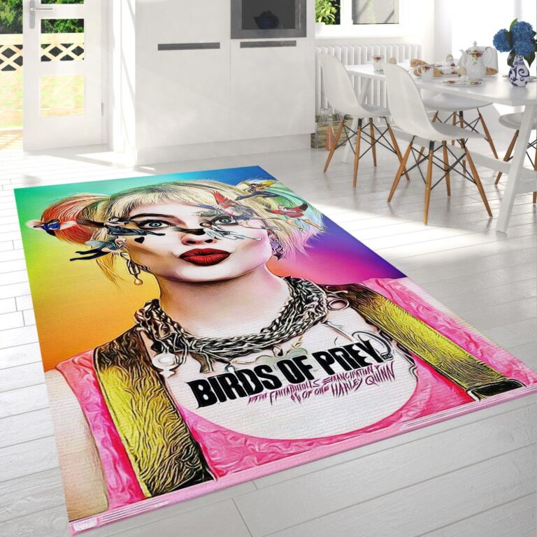 Harley Quinn Of Birds Of Prey Rug – Custom Size And Printing
