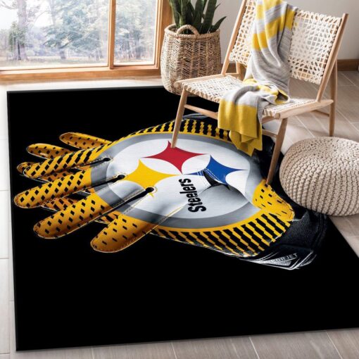 Pittsburgh Steelers Football Rug