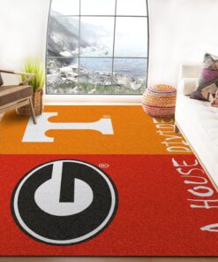 Georgia Ft Tennessee Ncaa Synthetic Rug