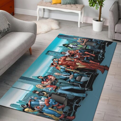Iron Man And Characters Marvel Avengers Rug