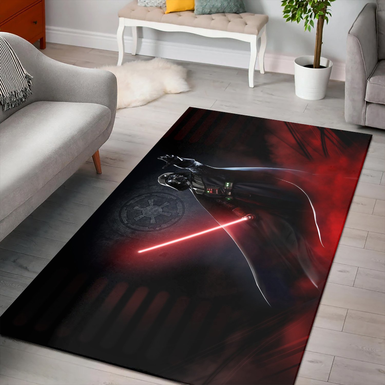 Lightsabers Darth Vader Star Wars Rug - Custom Size And Printing