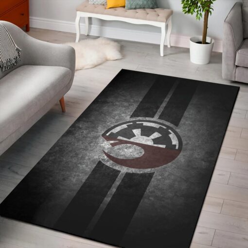 Rebel And Empire Logo Star Wars Rug