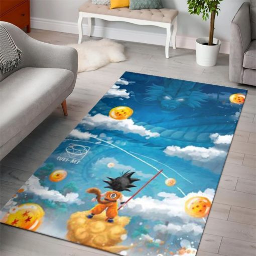 Goku Dragon Balls Rug - Custom Size And Printing