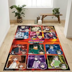 Boruto Naruto Next Generations Grid Rug – Custom Size And Printing