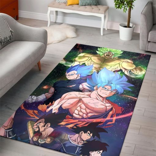 Goku Dragon Balls Anime Rug - Custom Size And Printing