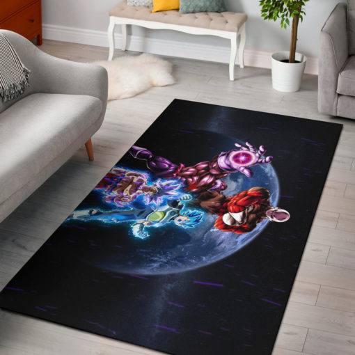 Goku Vegeta Vs Jiren Destruction Toppo Rug - Custom Size And Printing