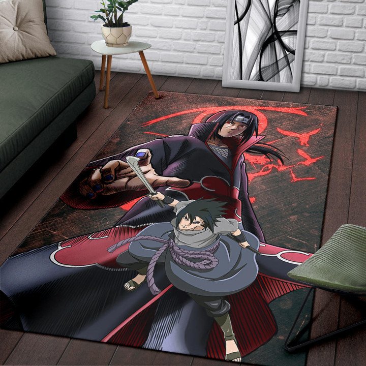 Itachi Sasuke Uchiharug - Rug - Custom Size And Printing