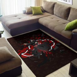 Itachi Uchiha Power Crow Fading Rug - Custom Size And Printing