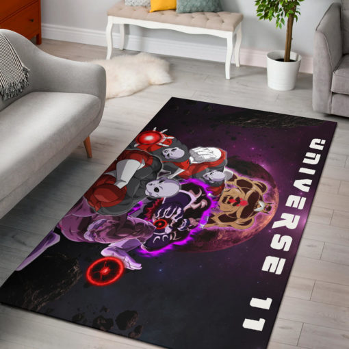 Jiren Power Universe 11 Purple Galaxy Rug - Custom Size And Printing