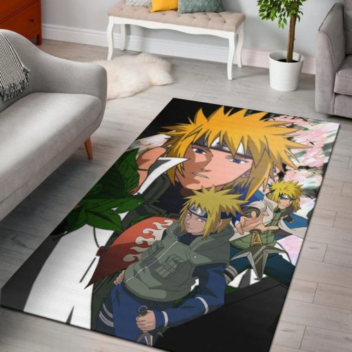 Minato Konoha Hokage Kunai Rug - Custom Size And Printing