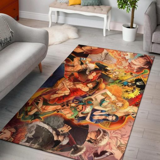 One Piece Characters Hd Rug - Custom Size And Printing