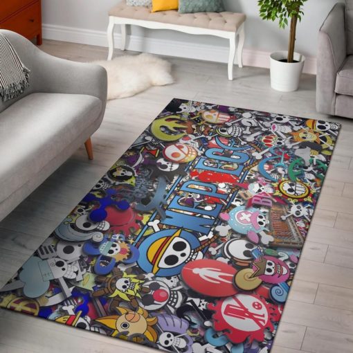 One Piece Pirate Logo Rug - Custom Size And Printing