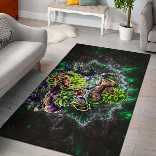 Villains Broly Super Saiyan Full Power Rug - Custom Size And Printing