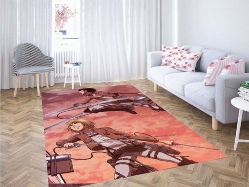 Armin And Eren Attack On Titan Rug - Custom Size And Printing