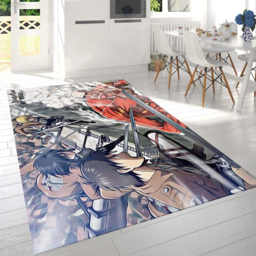 Attack On Titan Battle Rug - Custom Size And Printing