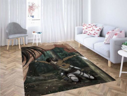 Attack On Titan Eren Jaeger Rug - Custom Size And Printing
