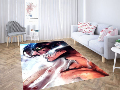Attack On Titan Eren Rug - Custom Size And Printing