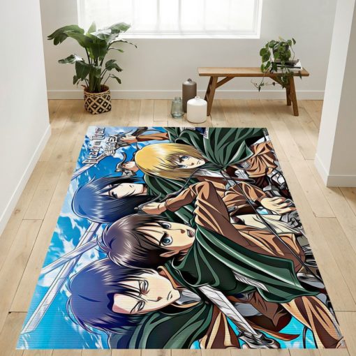 Attack On Titan Swords Rug - Custom Size And Printing