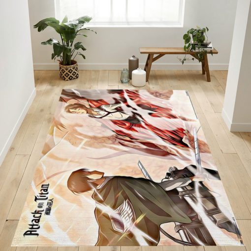 Attack On Titan Wind Rug - Custom Size And Printing