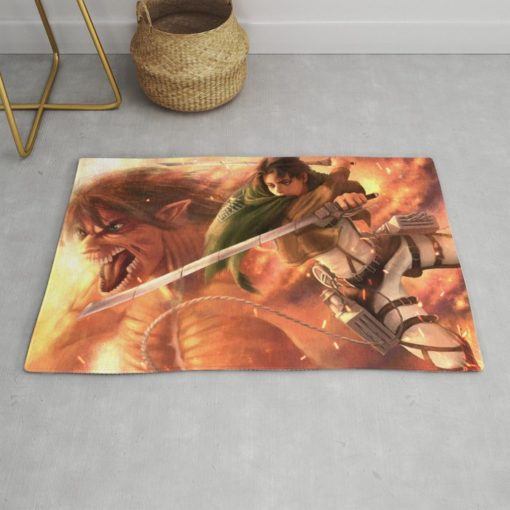 Captain Levi Rug - Custom Size And Printing