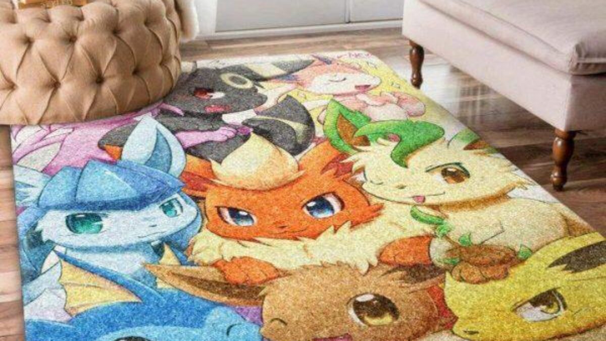 Pokemon Pikachu x Zekrom Card Area Rug - Room Decor Gift - Newcolor7