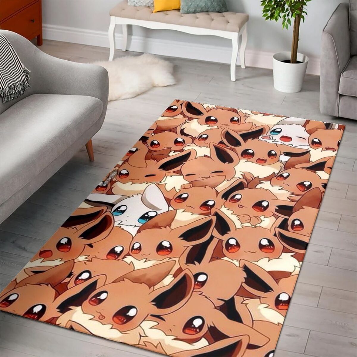 Pokemon Eevee 3D Hoodie - Peto Rugs